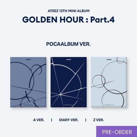 {PRE-ORDER} ATEEZ - 13th Mini Album [GOLDEN HOUR : Part.4] (Pocaalbum Ver.)